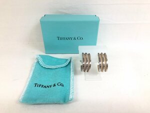 送料無料 1円～ ピアス TIFFANY&Co. ティファニー アトラス グルーブ ダブルライン シルバー 925 アクセサリー 重さ:17.8g