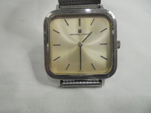 中古稼動品　UNIVERSAL GENEVE ユニバーサルジュネーブ 3638ー164 手巻き　シルバー文字盤 メンズ