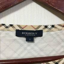 国内正規品 三陽商会取り扱い BURBERRY LONDON カットソー シャツ 長袖/半袖2点セット サイズ1 ノバチェック バーバリー レディース_画像8