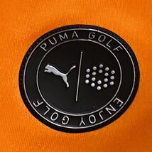 新品★PUMA GOLF プーマ ゴルフ 左胸ビッグロゴ 吸汗速乾 長袖モックネックシャツ★オレンジ★サイズXL★送料185円_画像4