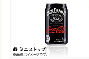 3本　ミニストップ ジャックダニエル＆コカ・コーラ 350ml 無料引換券 クーポン