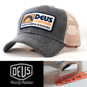ローキャップ 帽子 メンズ デウス エクス マキナ Deus Ex Machina Melodies Trucker ファントムブラック DMF237112-PHB ブランドロゴ