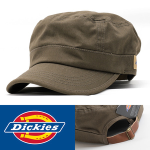 ワークキャップ 帽子 メンズ Dickies ディッキーズ Standard Work Cap カーキ 17052400-35 レザーベルト USA アメリカンブランド