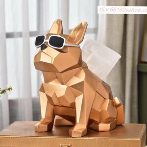新入荷★ティッシュケース 犬 フレンチブルドッグ ボックス モダン 北欧 おしゃれ 人気 かわいい おすすめ インテリア 装飾品 置物