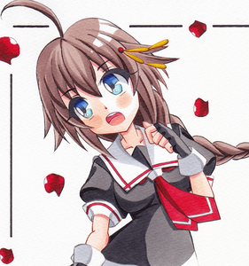 Art hand Auction Handgezeichnete Illustration von Doujin-Kunstwerken ★ Kantai Collection Shigure Kai Ni ★ B5-Papier, Comics, Anime-Waren, handgezeichnete Illustration