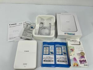 Canon キャノン　 スマートフォン専用 ミニフォトプリンター　 inspic PV-123 フォトペーパー付き　ほぼ未使用品