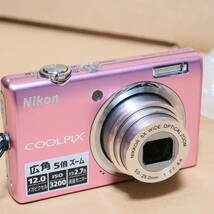 e) コンパクトデジタルカメラ COOLPIX S570 Nikon 1200万画素 充電器に難有_画像5