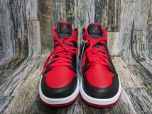 残少 28.5cm NIKE AIR JORDAN 1 MID -Bred Toe- 検 エア ジョーダン ミッド ブレッド トゥ DQ8426-060 黒/赤 ブラック/レッド US10.5_画像6