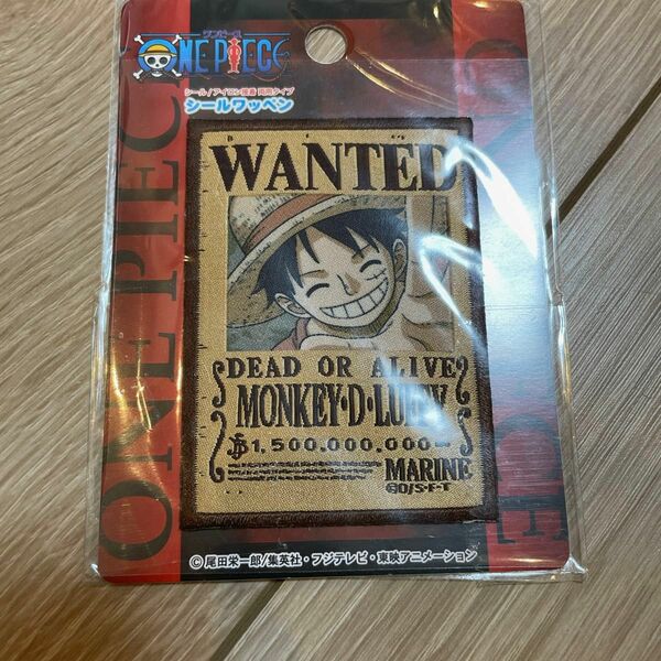 ONE PIECE 指名手配書　ワッペン　ルフィ　ワンピース