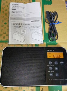 ICF-M780N 美品 化粧箱 取扱説明書付 AM FM ワイドFM ラジオNIKKEI 目覚まし機能 おやすみタイマー搭載 オフィス 防災 競馬 0041268