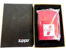 ●【ト足】新品 未使用 ZIPPO たばこメーカー キャビン CABIN レッド 赤 2001 箱付き CA897ZZG28_画像10