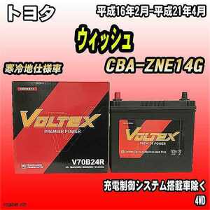 バッテリー VOLTEX トヨタ ウィッシュ CBA-ZNE14G 平成16年2月-平成21年4月 V70B24R