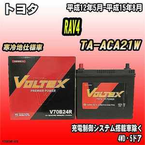 バッテリー VOLTEX トヨタ RAV4 TA-ACA21W 平成12年5月-平成15年8月 V70B24R