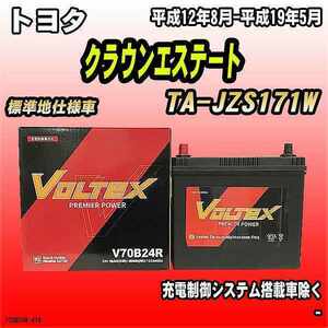 バッテリー VOLTEX トヨタ クラウンエステート TA-JZS171W 平成12年8月-平成19年5月 V70B24R