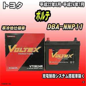 バッテリー VOLTEX トヨタ ポルテ DBA-NNP11 平成22年8月-平成24年7月 V70B24R