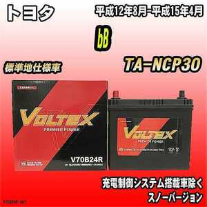 バッテリー VOLTEX トヨタ bB TA-NCP30 平成12年8月-平成15年4月 V70B24R