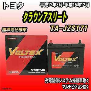 バッテリー VOLTEX トヨタ クラウンアスリート TA-JZS171 平成12年8月-平成15年12月 V70B24R