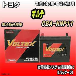 バッテリー VOLTEX トヨタ ポルテ CBA-NNP11 平成19年6月-平成22年8月 V70B24R