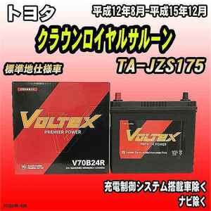 バッテリー VOLTEX トヨタ クラウンロイヤルサルーン TA-JZS175 平成12年8月-平成15年12月 V70B24R