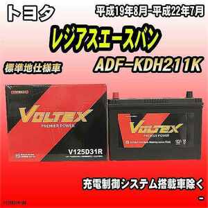 バッテリー VOLTEX トヨタ レジアスエースバン ADF-KDH211K 平成19年8月-平成22年7月 V125D31R