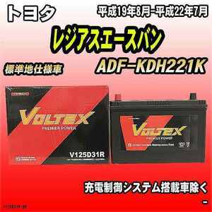 バッテリー VOLTEX トヨタ レジアスエースバン ADF-KDH221K 平成19年8月-平成22年7月 V125D31R