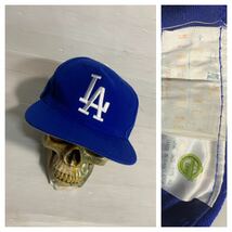 90's ? ヴィンテージ GROSSCAR Los Angeles Dodgers ロサンゼルスドジャース　青　ベースボールキャップ　野球帽子　ブルー_画像1
