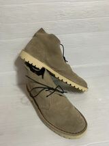 Clarks ORIGINALS クラークス　ベージュ　スウェードレザー　US 8 1/2 ハイカット　デザートブーツ　チャッカブーツ　26.5cm シューズ_画像6