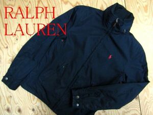 ★ラルフローレン RalphLauren★メンズ ワンポイントポニー 裏フリース ジップジャケット ネイビー★R51217055A