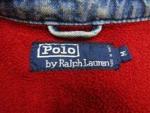 ★ラルフローレン RalphLauren★メンズ ワンポイントポニー デニムジップジャケット 裏フリース 襟コーデュロイ★R51231024C_画像5