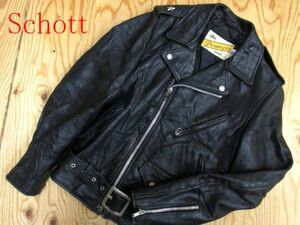 ★Schott ショット★613 牛タグ ワンスター 牛革ステアハイド レザーダブルライダースジャケット★R51231016A