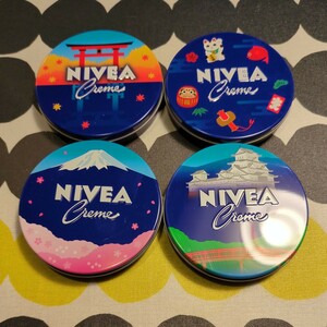 ニベア　NIVEA　クリーム 青缶　56g缶　非売品　日本デザイン仕様　富士山　宮島　姫路城　軽量缶　お出かけ用