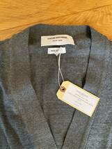 希少サイズ00 新品 国内正規店 トムブラウン THOM BROWNE Vネック カーディガン GRAY MERINO WOOL ジョンスメドレー_画像3