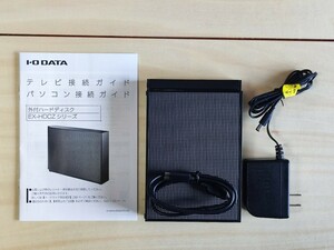 中古 I-O DATA 外付けハードディスク 3TB EX-HD3CZ 日本製 テレビ録画/4K/PC/PS4/静音/コンパクト
