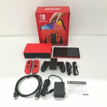 FUR【中古未使用】箱ダメージ有 任天堂 Nintendo Switch(ニンテンドースイッチ) 有機ELモデル マリオレッド【034-231210-SM-04-FUR】_画像1