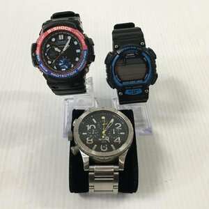 TEI【現状渡し品】 NIXON CASIO G-SHOCK 3点セット ニクソン カシオ ジーショック 腕時計 電池切れ 〈198-231213-YO-21-TEI〉