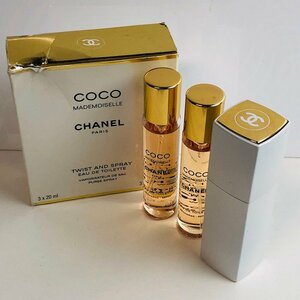 ICH【中古美品】 CHANEL シャネル ココ マドモアゼル ツィスト&スプレイ オードゥ パルファム 20mL×3本 〈201-231213-aa8-ICH〉