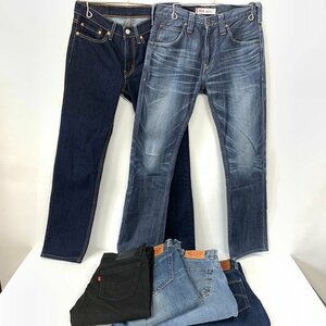 TEI 【現状渡し品】 LEVI'S 6点まとめ 503 504 505 510 514 リーバイス デニム インディゴ ブラック メンズ 〈156-231224-mk-10-TEI〉