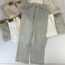 FUZ 【ジャンク・汚れ・ダメージ】 デニムパンツ 13本まとめ リーバイス levis Lee ホワイト ジーンズ 古着 〈174-231227-nm-2-FUZ〉_画像6