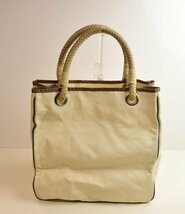 ICH【中古品】 ANYA HINDMARCH アニヤハインドマーチ キャンバス トートバッグ ハンドバッグ 〈205-231204-ss9-ICH〉_画像3