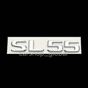 メルセデス ベンツ SLクラス SL55 リア トランクエンブレム シルバー ステッカー R232 63/43 AMG等