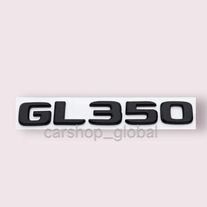 メルセデス ベンツ GLクラス GL350 リア トランクエンブレム グロスブラック ステッカーフラット文字タイプ X166等 350/550/63AMG等