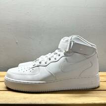 極美品 NIKE AIR FORCE 1 MID 07 ナイキ エアフォース 1 ミッド 07　ホワイト スニーカー 29cm CW2289-111_画像5