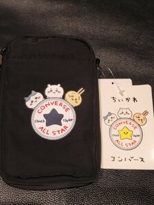 人気色 新品 タグ付き ちいかわ コンバース コラボ モバイルショルダー ユニセックス ポーチ　スマホショルダー　バッグ　うさぎ　ハチワレ