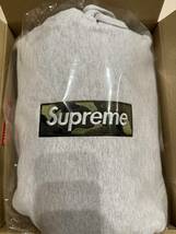 【M】Supreme Box Logo Hooded Sweatshirt Ash Grey 国内正規品 新品未使用 シュプリーム ボックスロゴ フード パーカー グレー 23FW_画像1