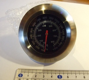 ~800 times measurement special thermometer heat-resisting thermometer experiment | barbecue | gas .| coke s.| bath boiler | electric .| pizza kiln | wood stove ( same packing possibility for exhibition )