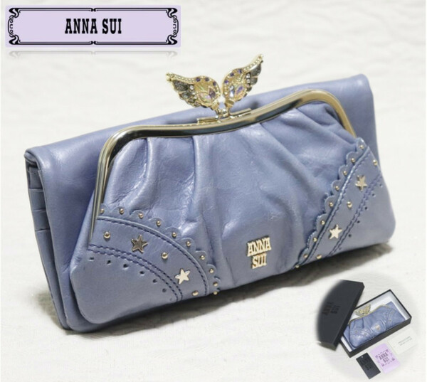 新品箱付き【ANNA SUI アナスイ】ニケ 羽口金 がま口長財布 v4283