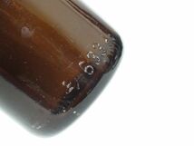 昭和レトロ ガラス瓶「アサヒビール (朝日と海のロゴ入) 正633cc」エンボス文字入 1個 洗浄清掃済 当時 アンティーク インテリア アート_画像5