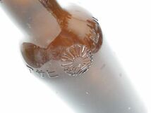 昭和レトロ ガラス瓶「アサヒビール (朝日と海のロゴ入) 正633cc」エンボス文字入 1個 洗浄清掃済 当時 アンティーク インテリア アート_画像3