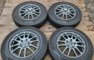 1円～☆極上☆パジェロミニ用AW☆2021年製 175/80R15☆ダンロップ WINTERMAXX☆9.9分山 イボ有☆4本セット☆