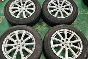 1円～☆冬用☆AZ SPORT AW☆215/60R17 96Q☆BS ブリザックREVOGZ☆バリ溝 4本セット☆